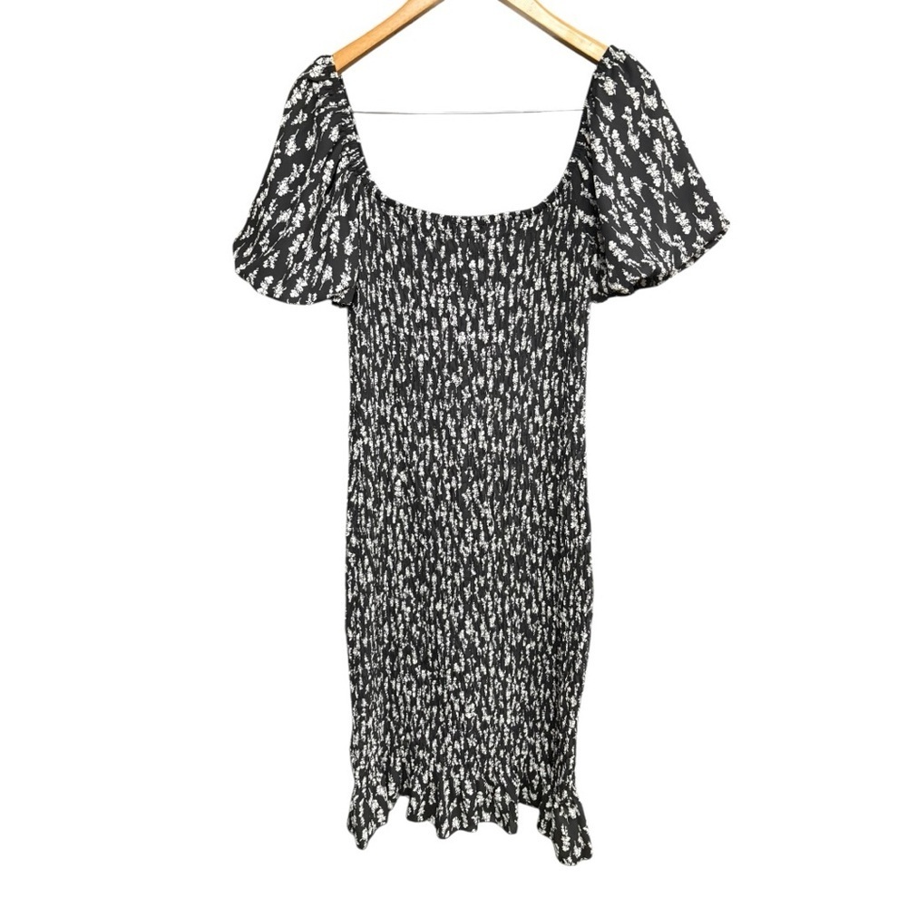 Trixxi  100% Polyester Short Sleeve Smocked Bodycon Dress I Size: L